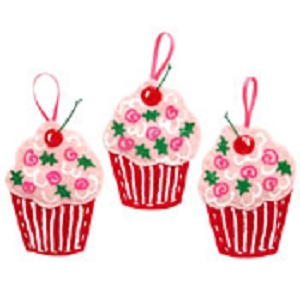 Yummy Cupcake Ornaments