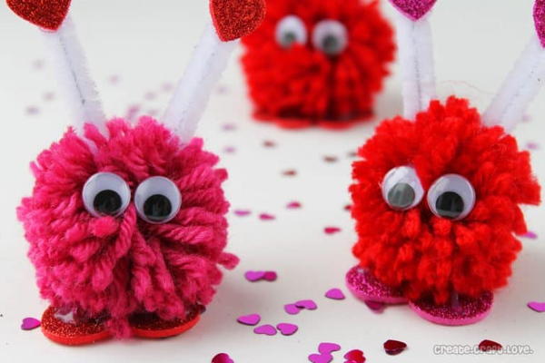 Pom Pom Valentine Monsters