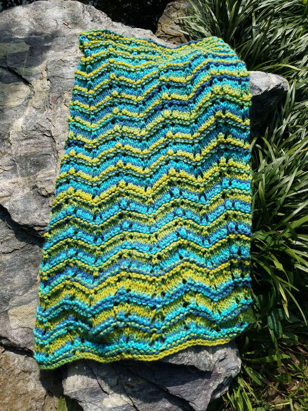 variegated yarn blanket knitting patterns Archives - Knitting Bee (10 free  knitting patterns)