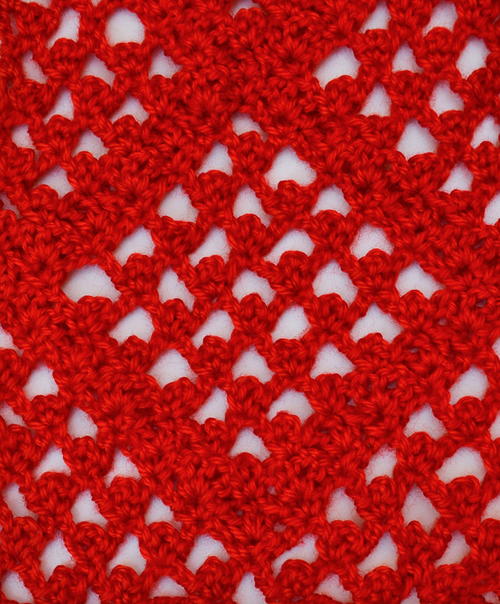 Red Lozenge Scarf