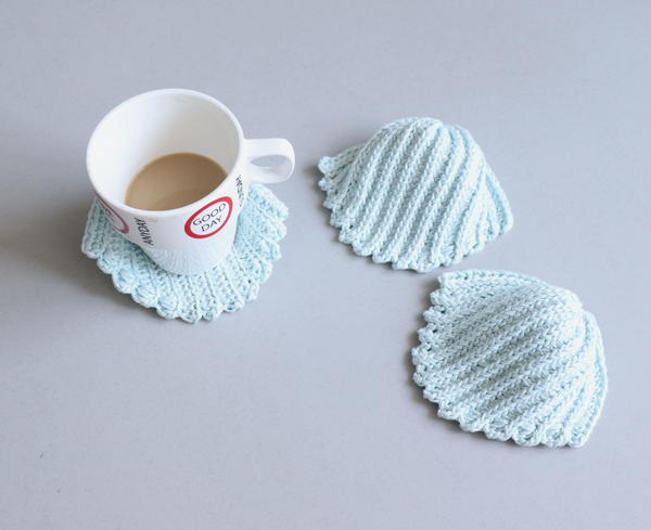 Seashell Coasters Crochet Pattern