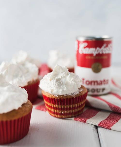 Magic Tomato Soup Cupcakes