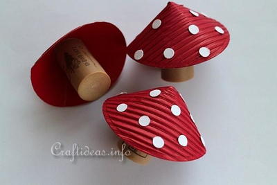 Wine Bottle Cork Toadstools