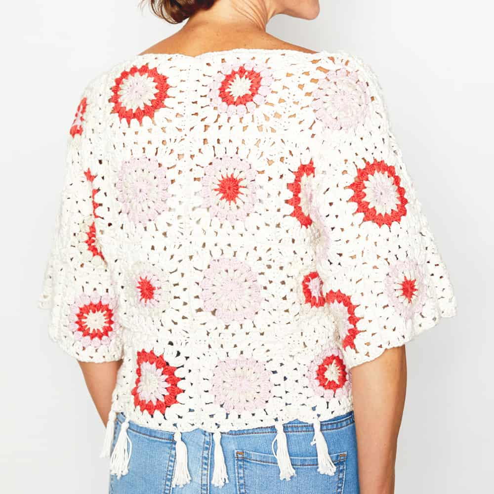 Granny Square Sweater Crochet Pattern