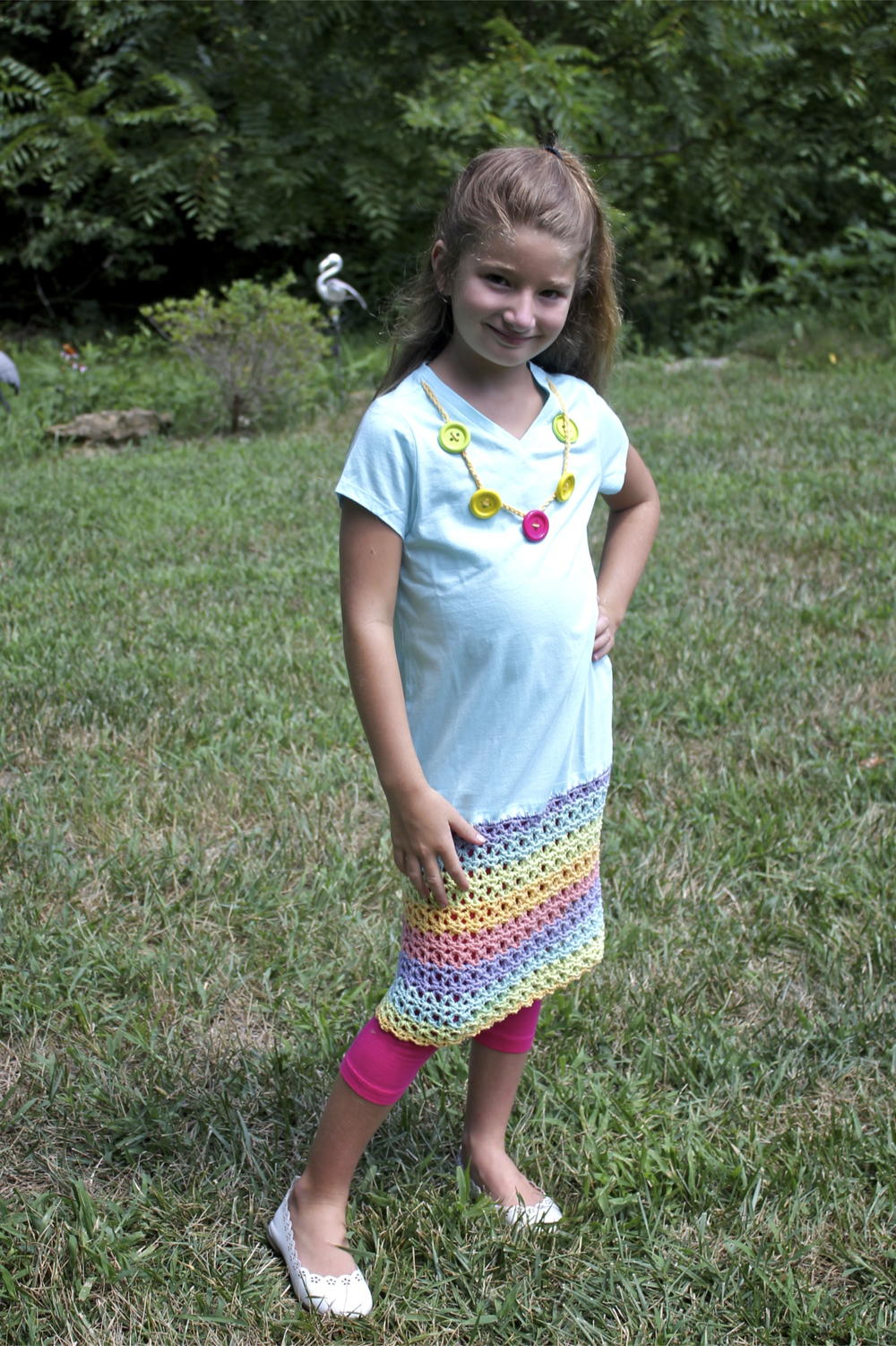 Pretty Play Date Dress | AllFreeCrochet.com