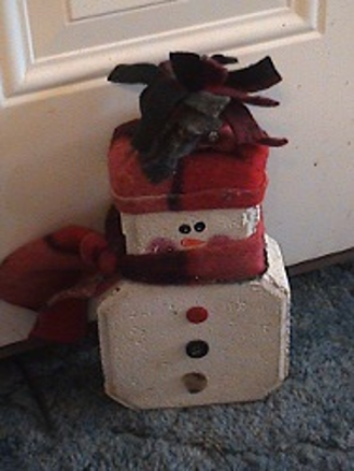 Doorstop Snowman