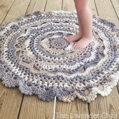 Midnight Star Mandala Rug