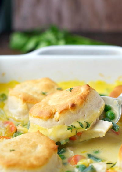 Dump and Bake Chicken Pot Pie Recipe