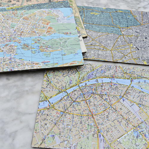 DIY Personalized Map Placemats