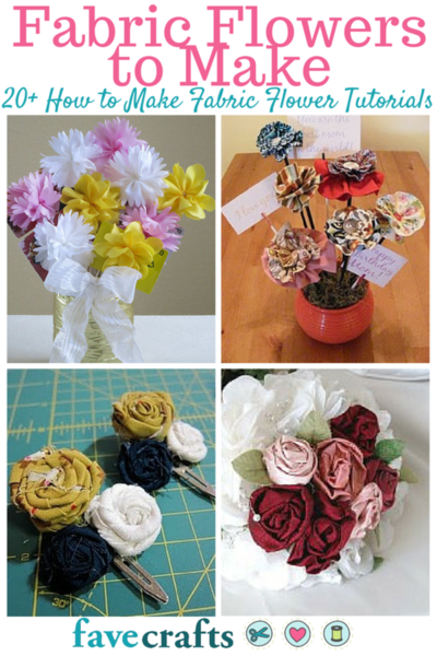 22 Fabric Flowers to Make