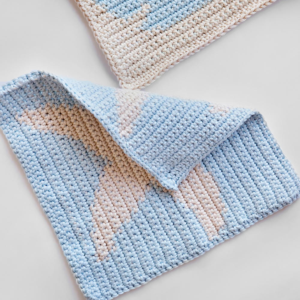 Nautical Crochet Washcloths | AllFreeCrochet.com