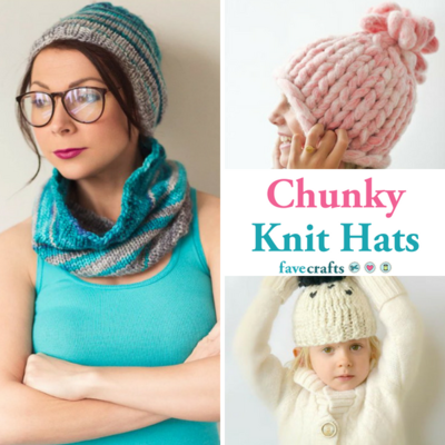 15 Chunky Knit Hat Patterns Free Favecrafts Com