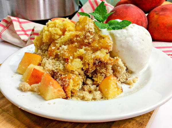 Peach Dump Cake