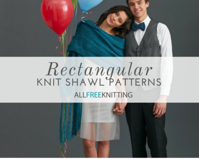 Rectangle free lace shawl knitting patterns