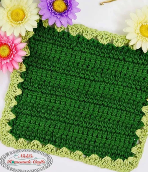 Lovely Linked Crochet Washcloth