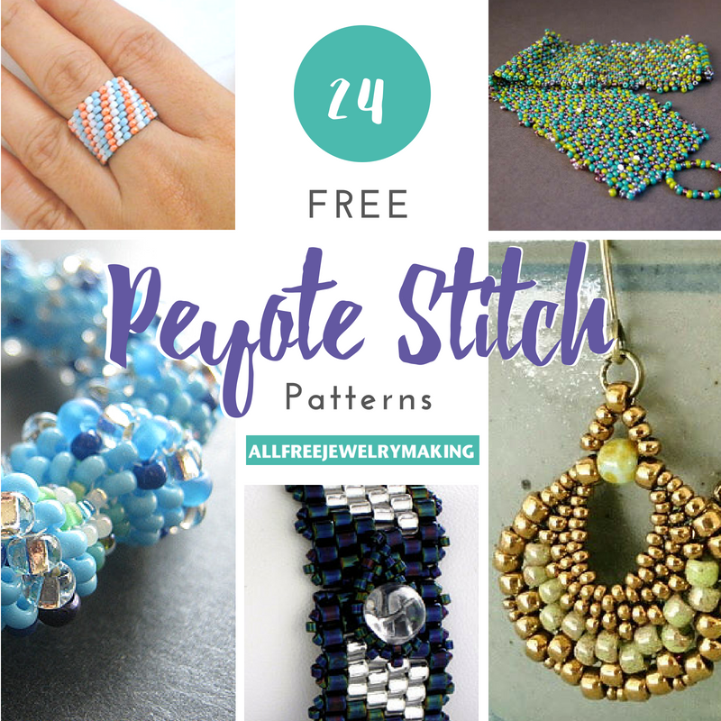 24 Free Peyote Stitch Patterns | AllFreeJewelryMaking.com 24-free-peyote-stitch-patterns-allfreejewelrymaking-com