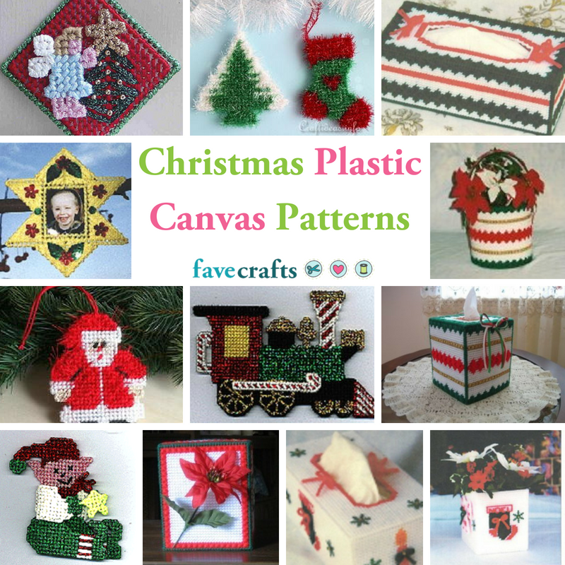 Xmas Plastic Canvas Patterns Festive Card Holders Gift Totes/Baskets Christmas