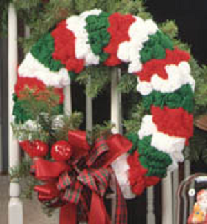 Easy Yarn Christmas Wreath