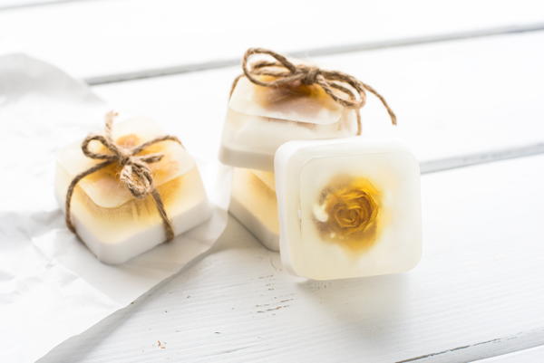 Soap with Pressed Flowers