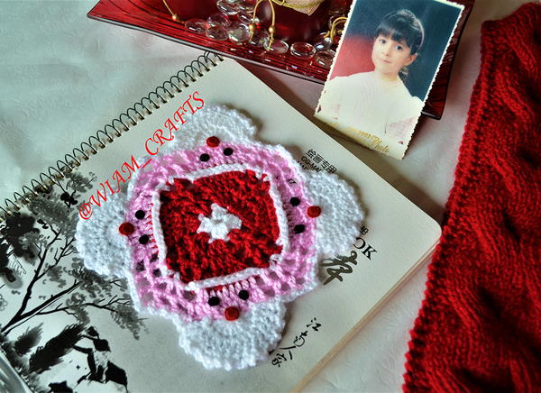 Santa Club Crochet Coaster