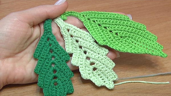 How to Crochet Leaf Tutorial video