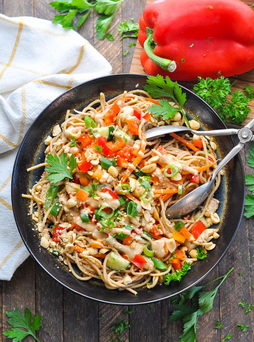 Cold Peanut Sesame Noodles