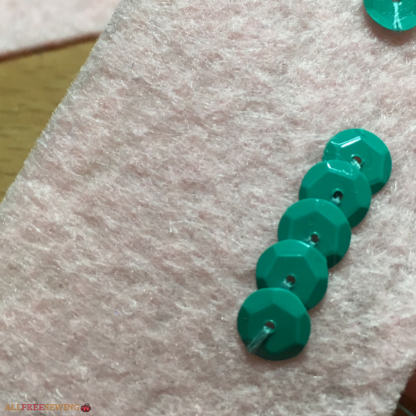 How to Hand Sew Sequins