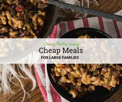 20 Cheap Meals for Large Families
