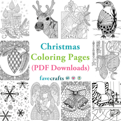 29 christmas coloring pages free pdfs  favecrafts