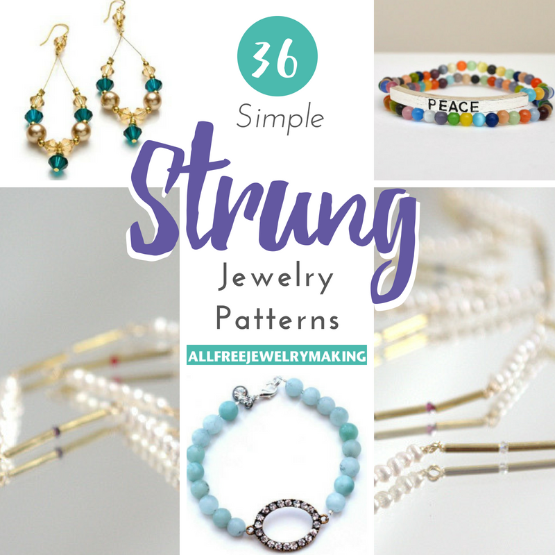 36 Simple Strung Jewelry Patterns | AllFreeJewelryMaking.com
