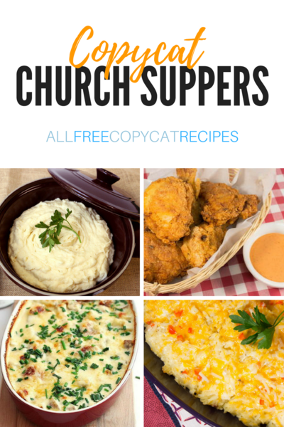 24 Copycat Church Supper Recipes Free 24 Copycat Church Supper Recipes Free