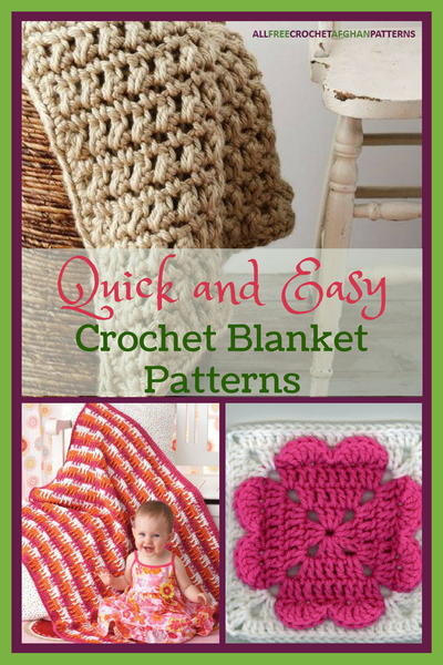 33 Quick and Easy Crochet Blanket Patterns