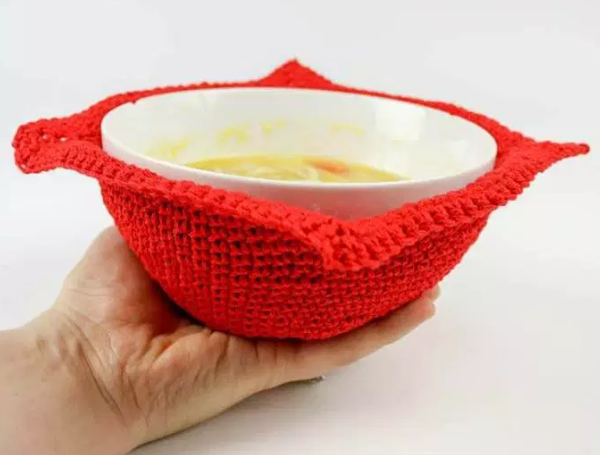 Microwavable Bowl Cozy Free Crochet Pattern