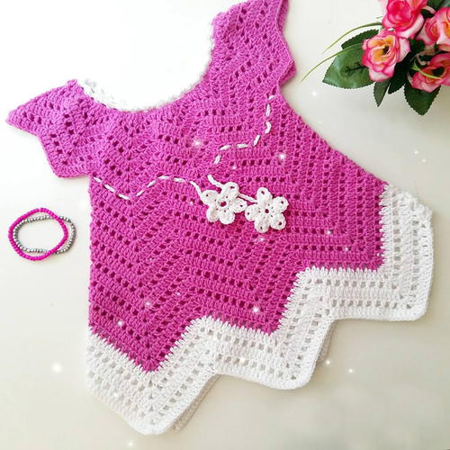 Baby Blossom Summer Dress | AllFreeCrochet.com