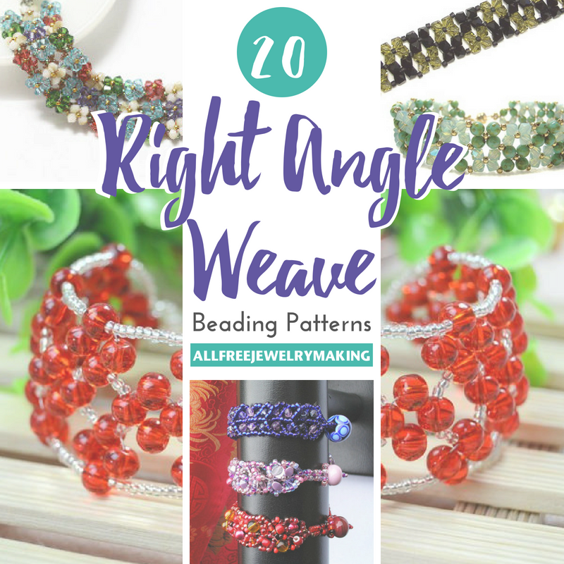 Beaded Angle Pattern Right Angle Weave Bead Patterns | AllFreeJewelryMaking.com