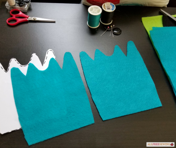 Kid-Friendly Felt Monster Patterns - Step 2