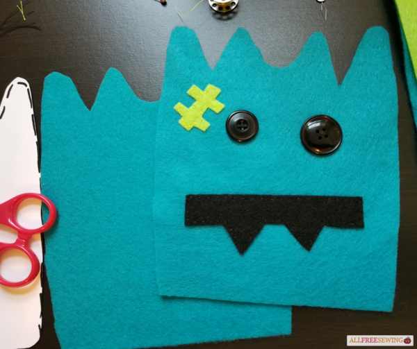 Kid-Friendly Felt Monster Patterns - Step 3