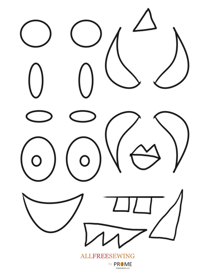 Kid Friendly Felt Monster Patterns AllFreeSewing com Kid Friendly Felt Monster Patterns AllFreeSewing com