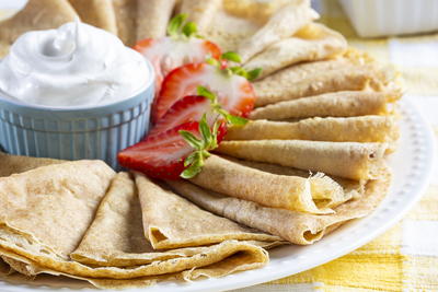 Healthier Homemade Crepes