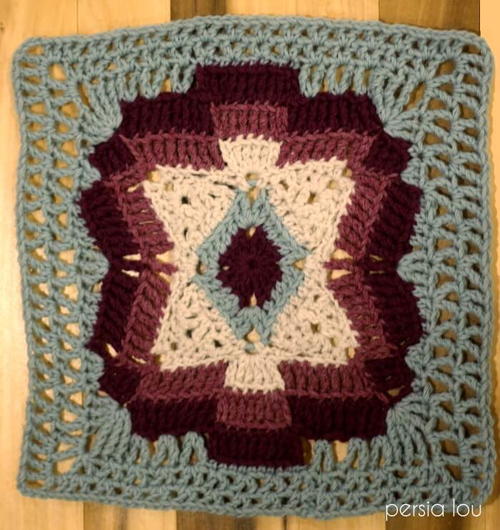 Southwestern Crochet Blanket Square