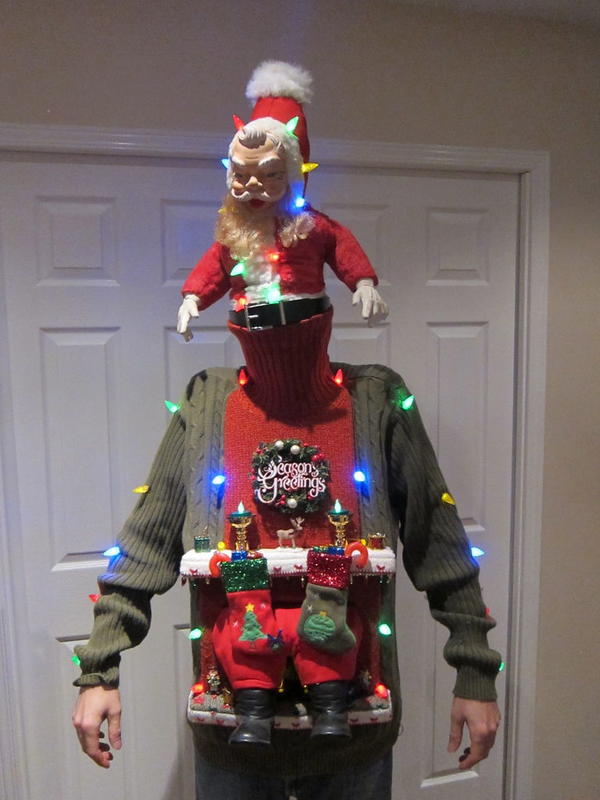 UGLY CHRISTMAS SWEATER DIY (Stuck in the Chimney 2012)