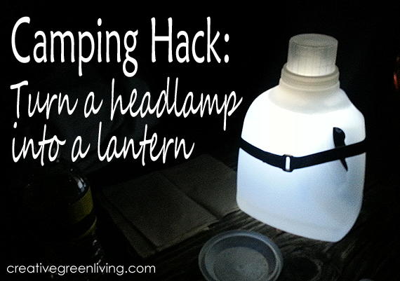 Camping Hack: Turn a Headlamp into a Lantern