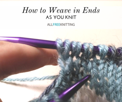How to Weave In Ends As You Knit