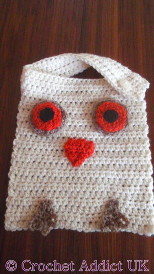 Wise Owl Baby Bib