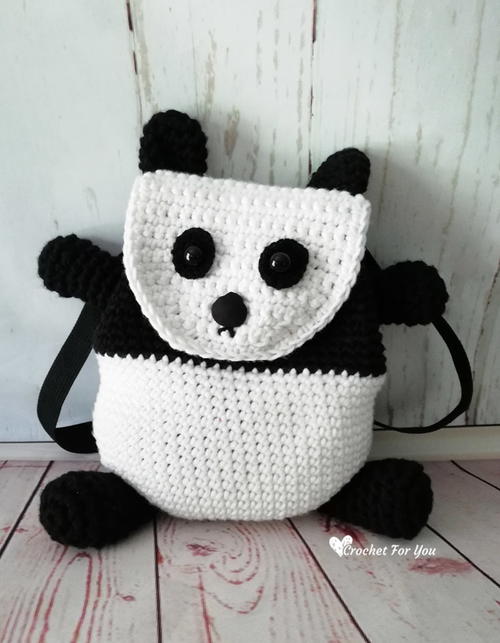 Crochet Panda Backpack