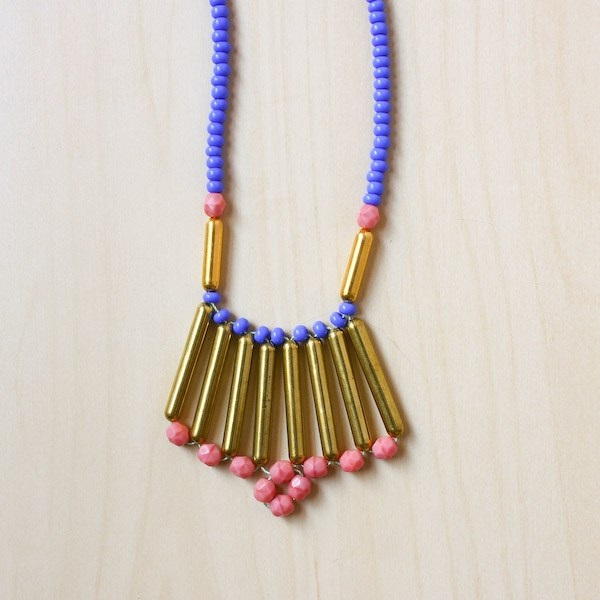 Tribal Right Angle Weave Necklace