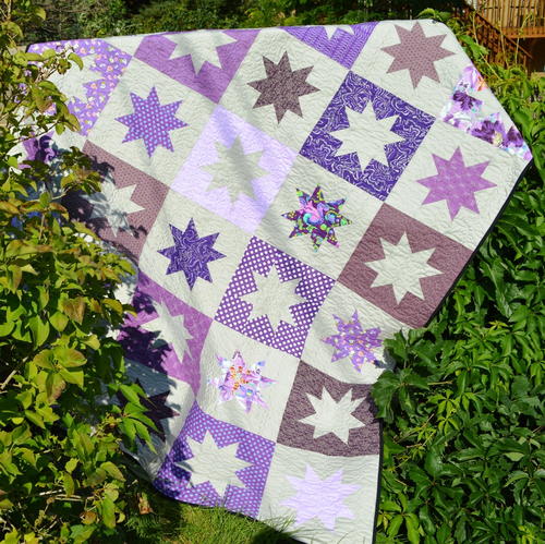 Sparkly Star Quilt Pattern | FaveQuilts.com