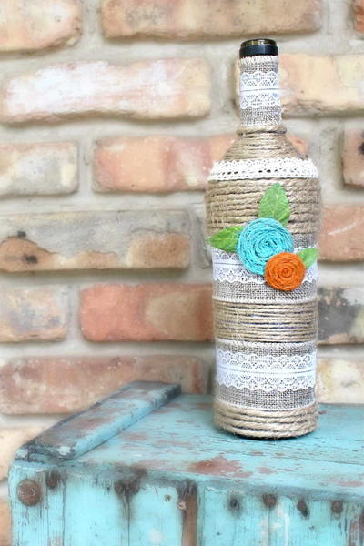 Rustic Wine Bottle Home Decor