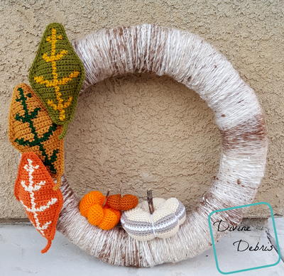 Fall DIY Crochet Wreath