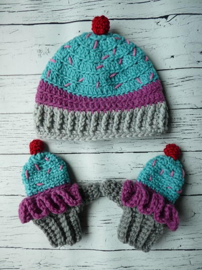 Toddler Cupcake Crochet Hat